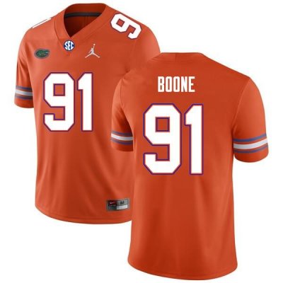 Men's Florida Gators #91 Justus Boone NCAA Nike Orange Authentic Stitched College Football Jersey KHQ1362DW